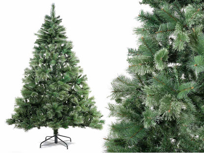 Pino Artificiale H 210 cm 1180 Rami Triplo Folto Albero di Natale Verde vintage