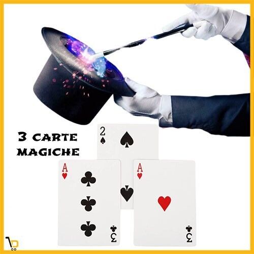 Gioco di magia tre carte magiche giochi e prestigio illusion Change Card Vani