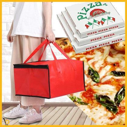 Borsa Termica porta Pizze Zaino Termico per Asporto Portapizza Chiusura a Zip