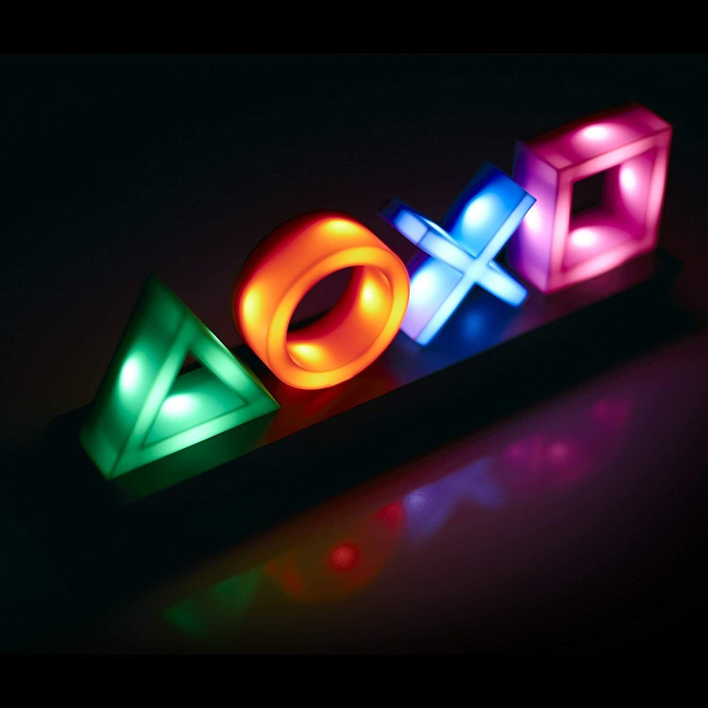 Lampada icone Simboli della Playstation Multicolore Led USB da Scrivania Game