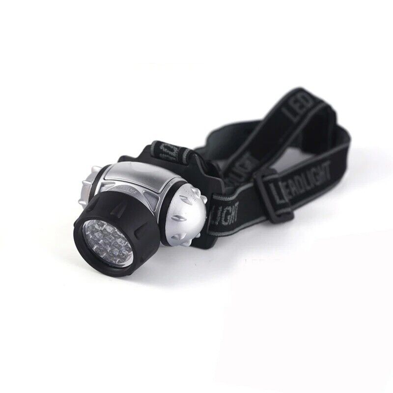 Lampada Torcia Frontale Testa 12 LED Impermeabile pesca funzione 4 / 8 / 12 led