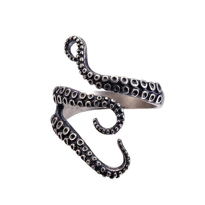 Anello UNISEX Regolabile Octopus Tentacoli Polipo estate per uomo e donna