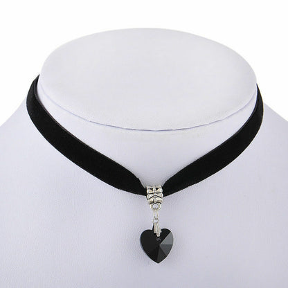 Collana Choker da DONNA con pendente ciondolo Cuore Girocollo Vintage