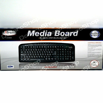 Tastiera Multimediale con layout Italiano cavo USB pc per Computer Keyboard