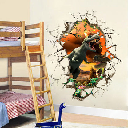 Adesivo Murales parete Cameretta bambini Dinosauro Jurassic Muro Wall Sticker