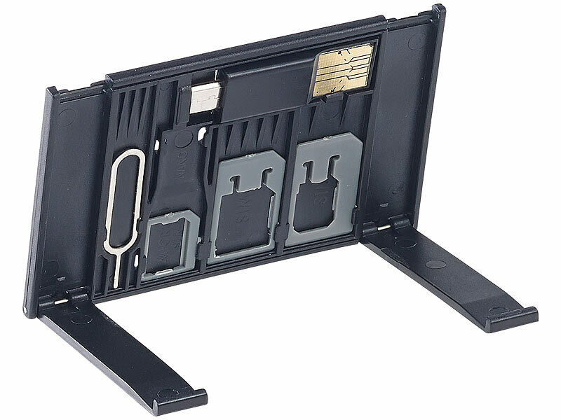 Organizzatore di schede SIM nano micro Lettore schede microSD per USB OTG Case