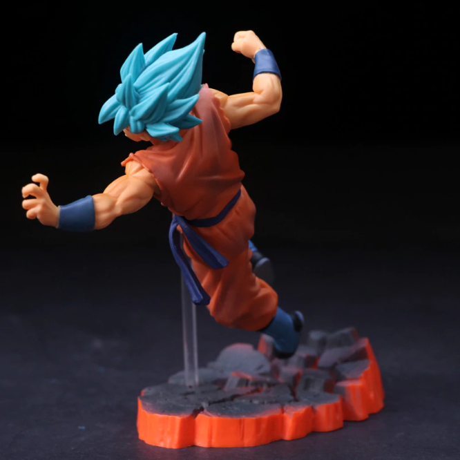 Statua di DRAGON BALL Z Action figure in PVC Statuetta Super Saiyan Blue 16 cm