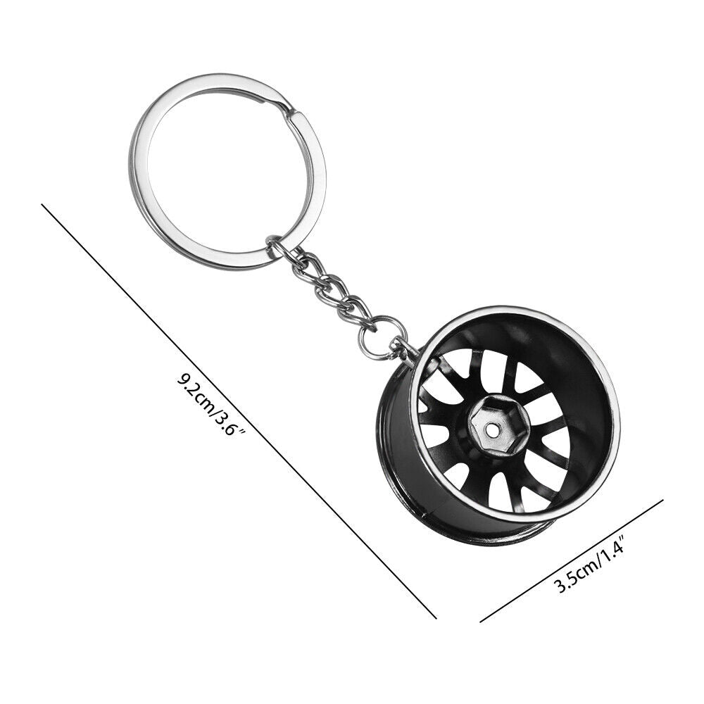 Portachiavi Auto In Metallo Cromato - Design Ispirato Alle Corse - Regalo Uomo Per Appassionati Di Motori, Accessorio Chiavi Universale Per Auto, Moto, Garage, 6x2x1 Cm
