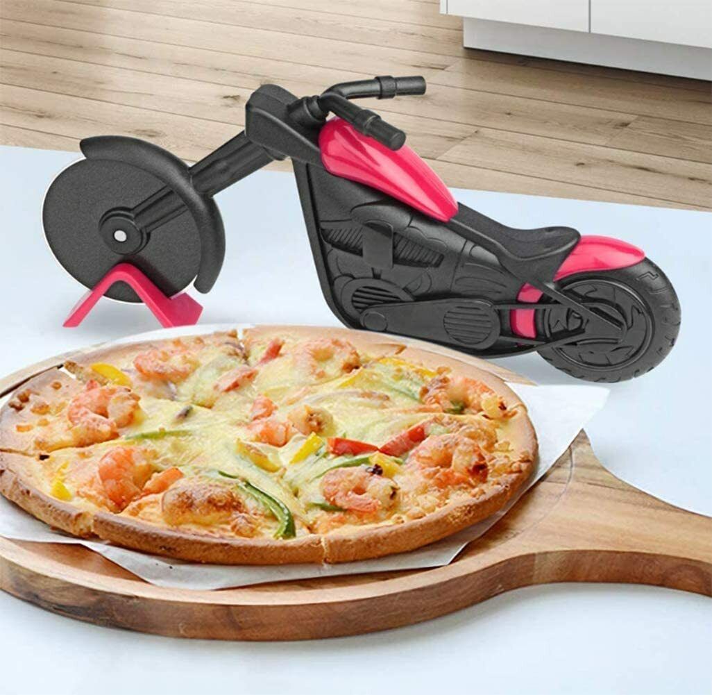 Taglia Pizza rotella forma di MOTO Taglierino Pizze Pizzeria lama 6 cm