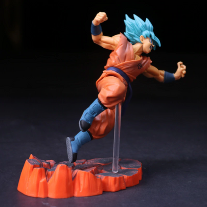 Statua di DRAGON BALL Z Action figure in PVC Statuetta Super Saiyan Blue 16 cm