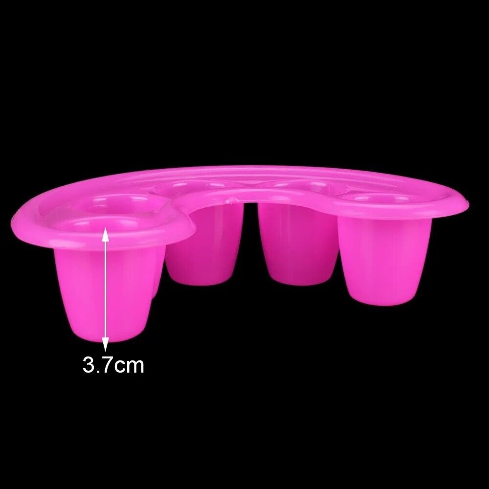 Vaschetta per manicure nail art plastica rosa ricostruzione unghie estetista