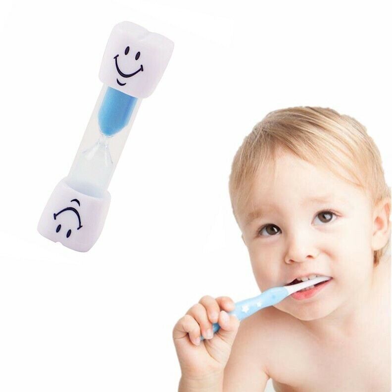 Clessidra per bambini durata due minuti Spazzolatura Denti con sabbia Azzurra