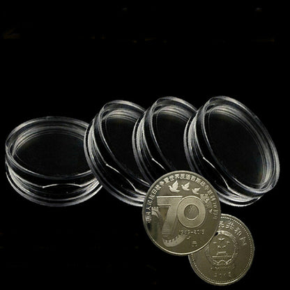 Set 10 pezzi Capsule Portamonete Rotonde Protezione Monete 25 mm Numismatica