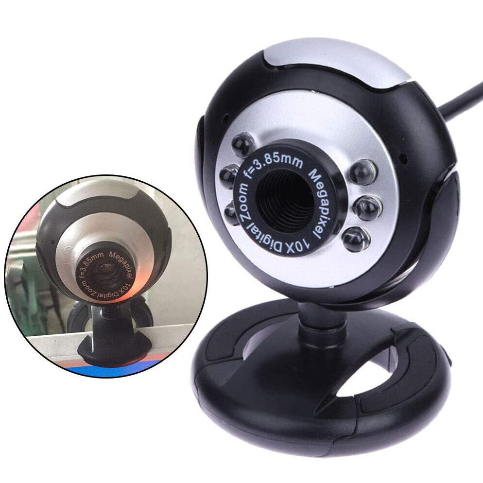 Webcam USB Desktop Web Cam per Videochiamate con Microfono incorporato Laptop PC