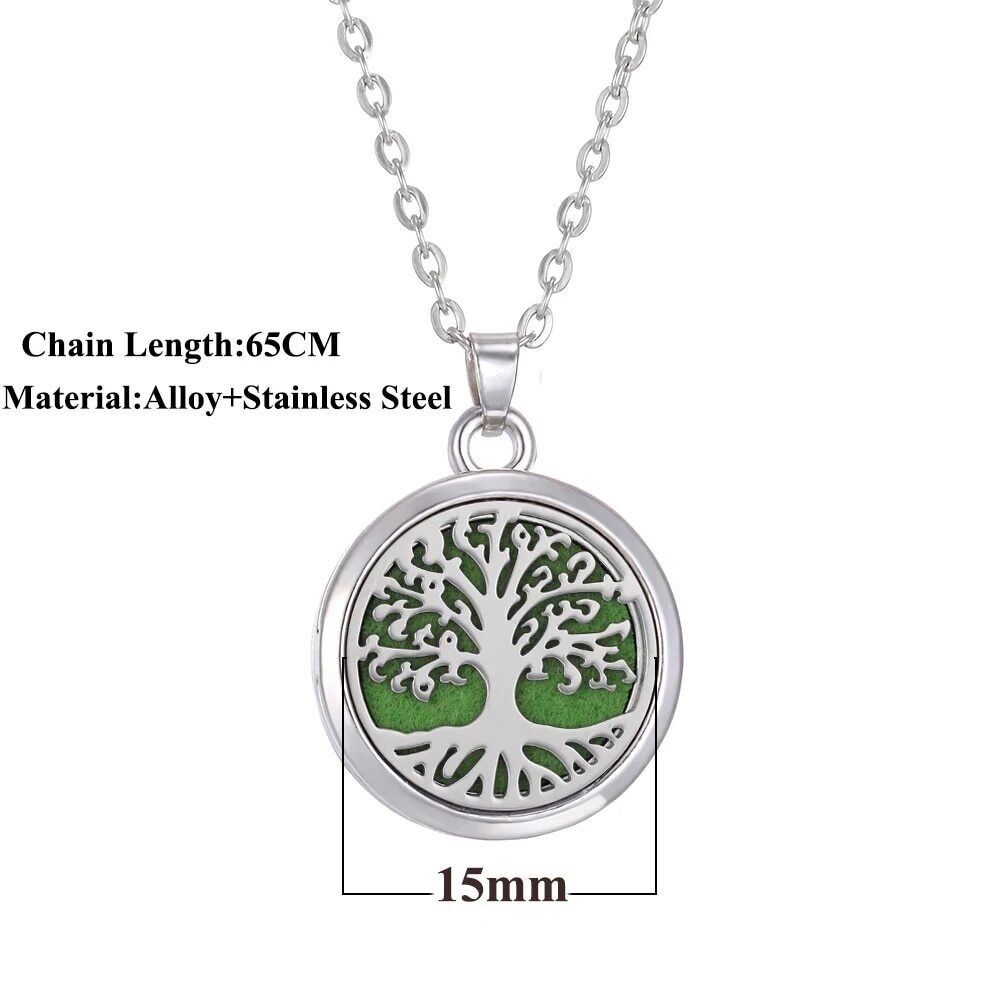 Collana donna Lunga Pendente albero vita farfalla gatto ali angelo fiore cuore