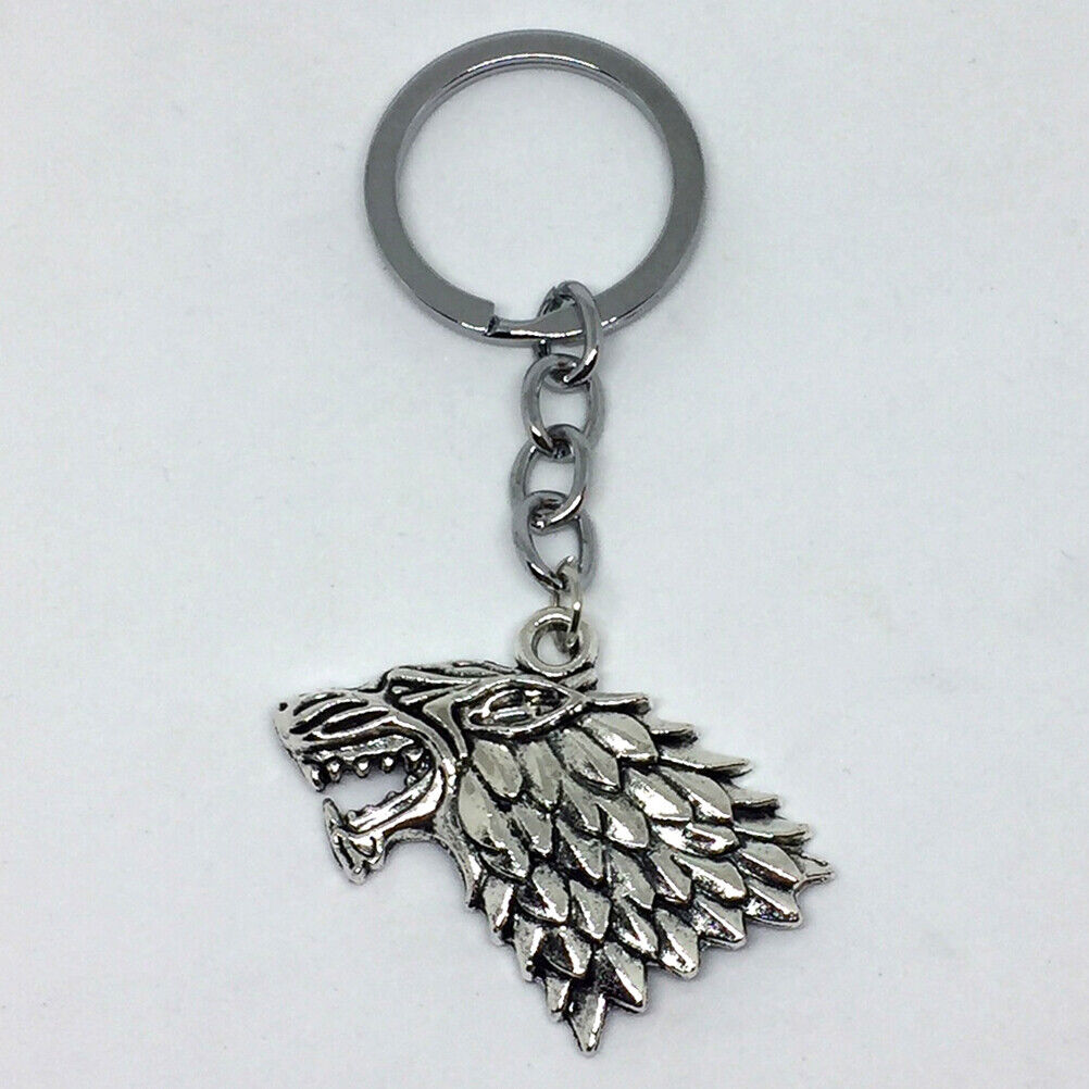 Portachiave portachiavi Lupo Anello porta chiave Trono di Spade Stark Jon Snow