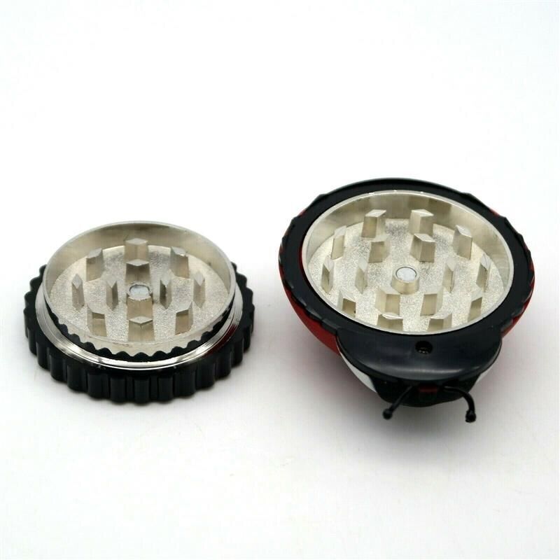 Grinder Tritatabacco in metallo a forma di Coccinella 38mm - 2 Parti tabacco