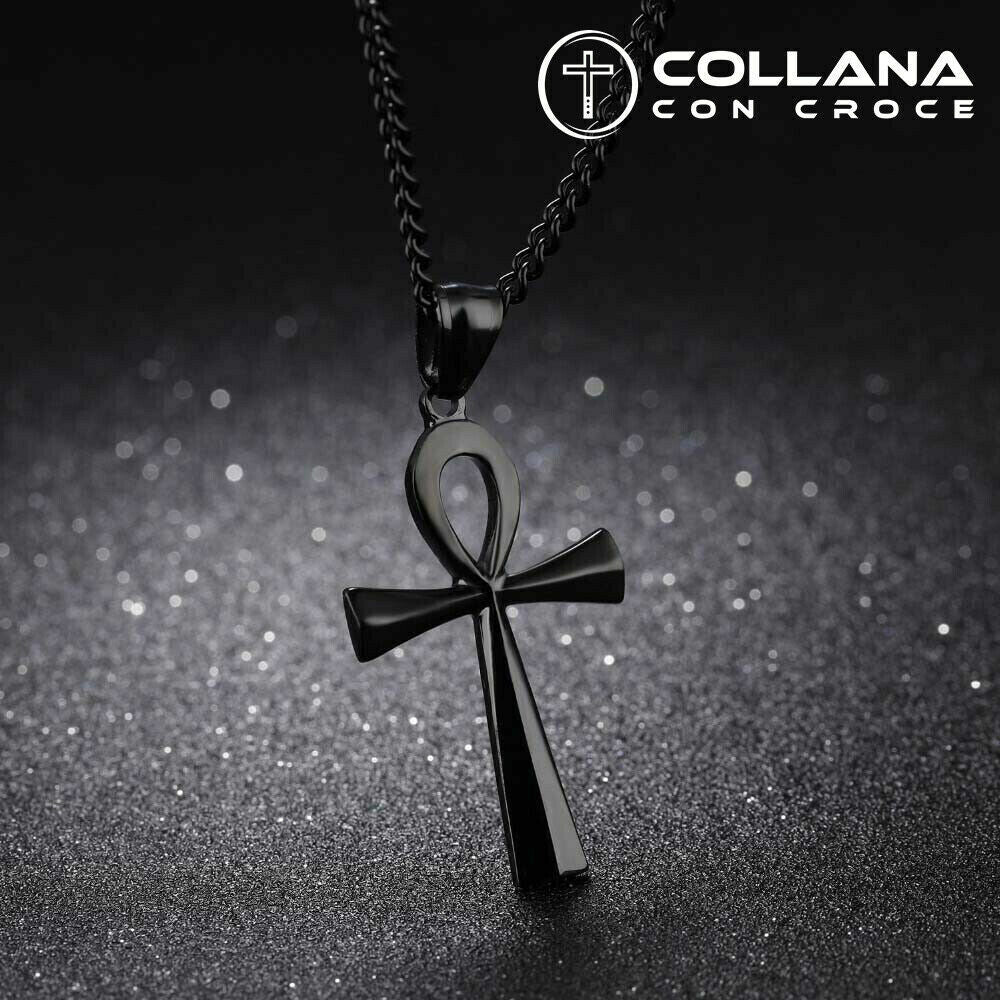 Collana con croce della vita Egiziana di ANKH Egizia Vintage 3d