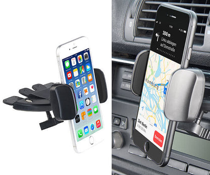 Supporto per Smartphone Universale Auto lettore CD porta cellulare iphone 6-9 cm