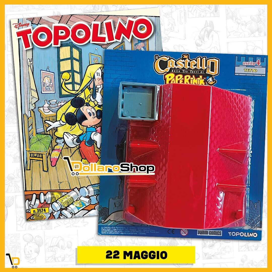 Set Completo 6/6 CASTELLO di PAPERINIK 90 con Fumetti Topolino + Paperino 528