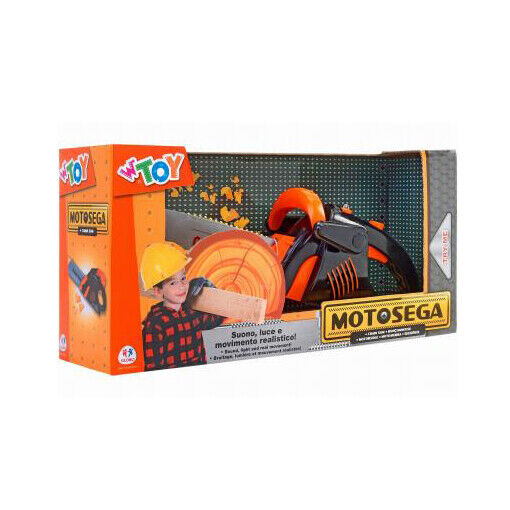 Motosega Giocattolo per bambini 34cm attrezzo da lavoro a batteria gioco