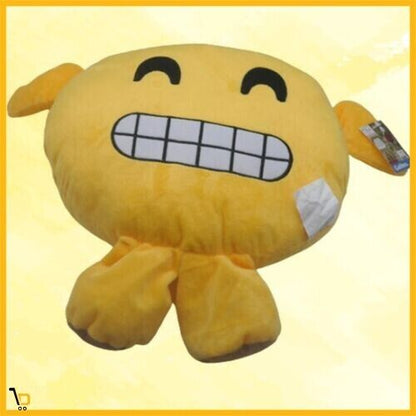 Cuscino per divano peluche sorriso emoticon regalo divertente