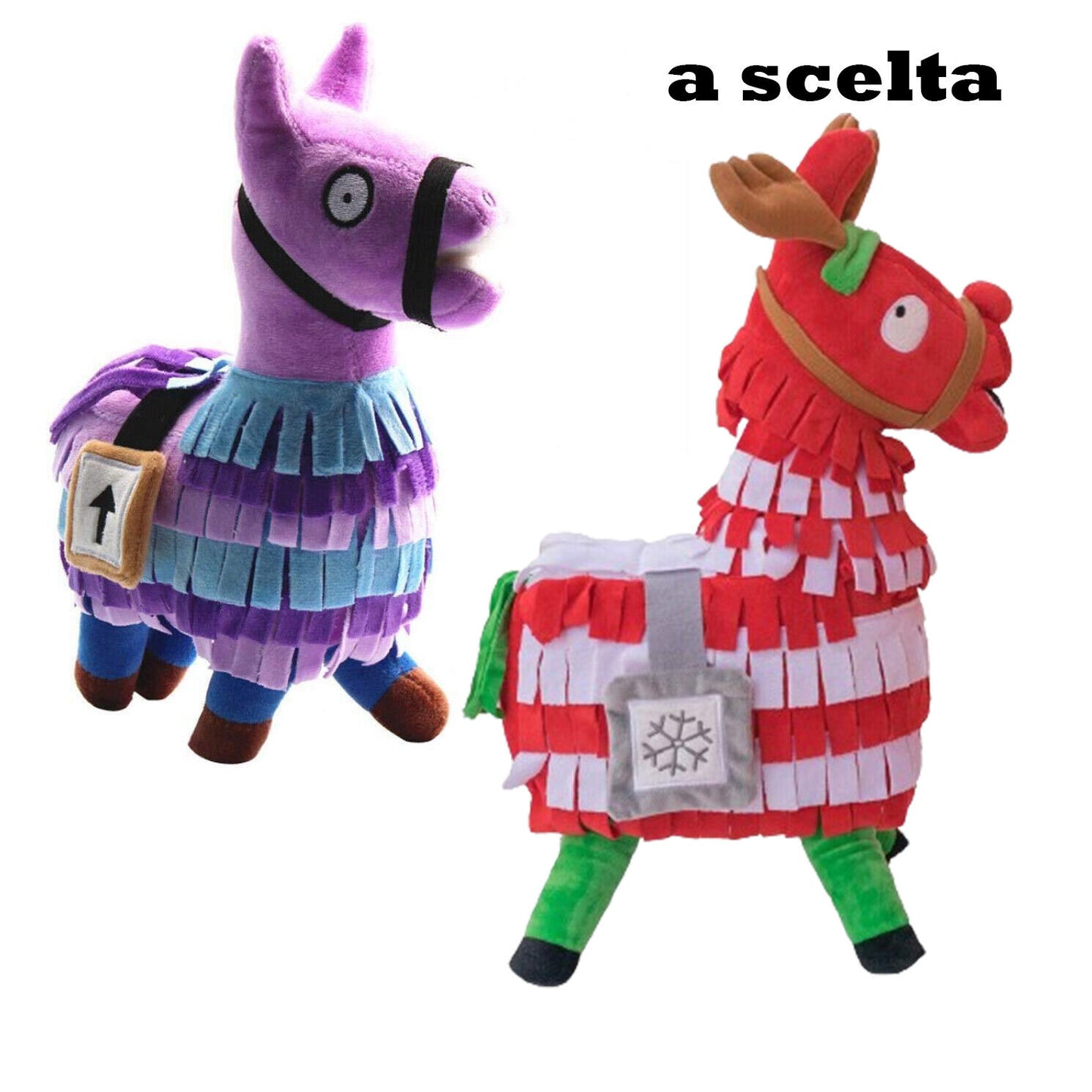 Peluche LAMA di Fortnite Videogioco Giocattolo rosso viola