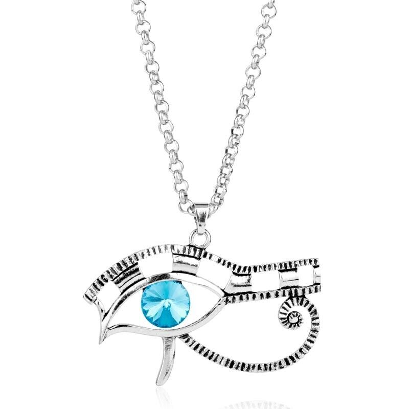 Collana da Donna ciondolo occhio egiziano azzurro horus charms