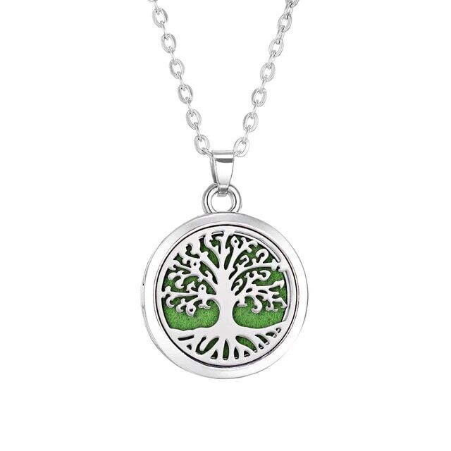 Collana donna Lunga Pendente albero vita farfalla gatto ali angelo fiore cuore