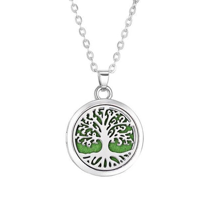 Collana donna Lunga Pendente albero vita farfalla gatto ali angelo fiore cuore