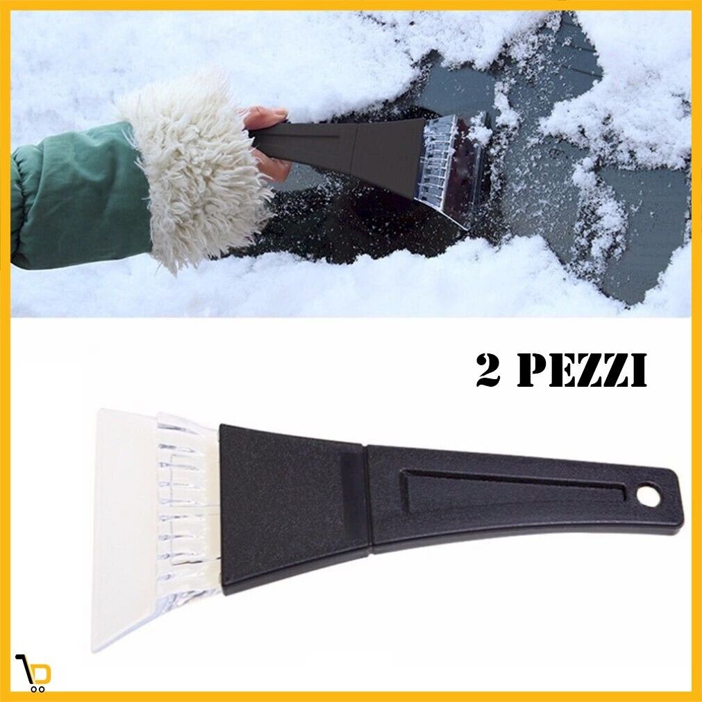 2x Raschia ghiaccio Parabrezza Auto Neve Ghiaccio raschietto plastica vetri