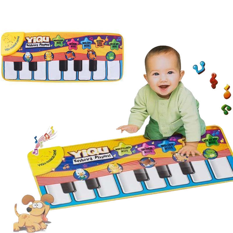 TAPPETO MUSICALE Pianoforte Tastiera Bambino con animali Touch Musica pianola