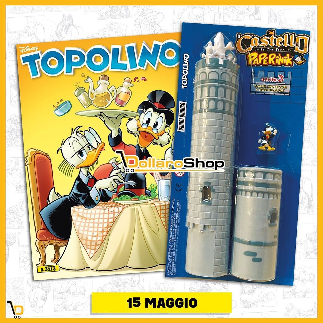 Set Completo 6/6 CASTELLO di PAPERINIK 90 con Fumetti Topolino + Paperino 528