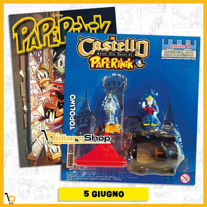 Set Completo 6/6 CASTELLO di PAPERINIK 90 con Fumetti Topolino + Paperino 528