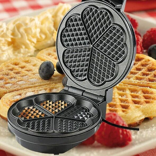 Macchina a piastra Waffle Wafer Waffel per 5 cialde belghe a scacchiera 1000w