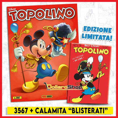 Topolino n.3567 con gadget Calamita Blisterato Edicola 75 anni Anniversario Raro