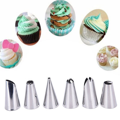 Set Sac a poche in Silicone 6 ugelli Torte Dolci Pasticceria decorazione