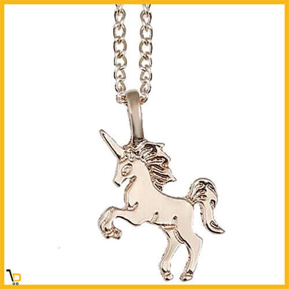 Collana donna ragazza con pendente Unicorno porta fortuna simboli