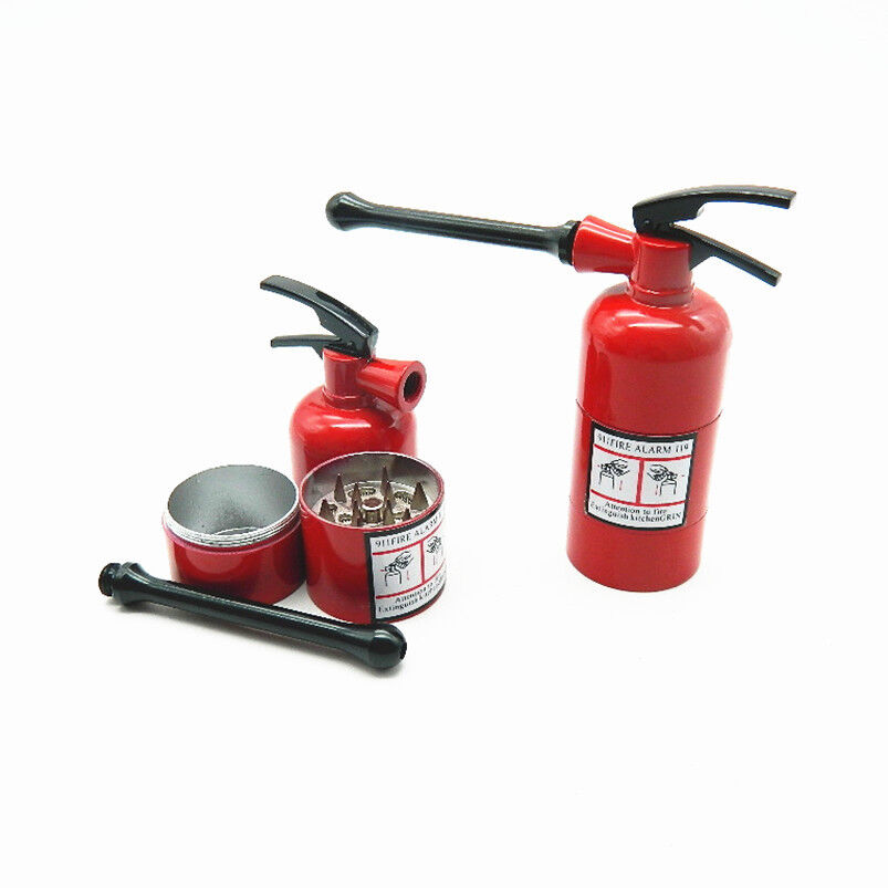 Grinder Fire Pipe Tritatabacco Pipa Metallo Trincia Tabacco tipo Estintore