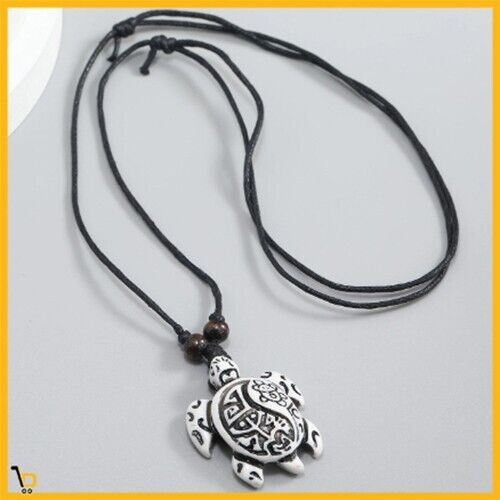 Collana con pendente tribale Stile Surfista tartaruga hawaii surfing