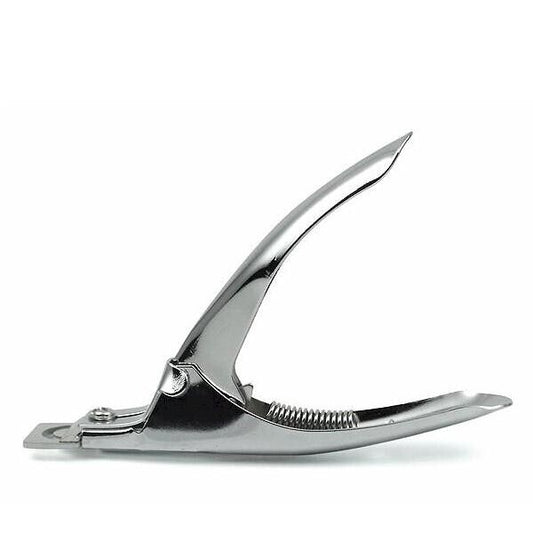 Forbici Taglia Unghie finte Cutter Tips Manicure  Professionale Estetista silver