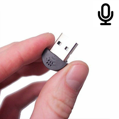 Microfono mini USB per PC Notebook Computer MIC Speech Registrare audio Skype