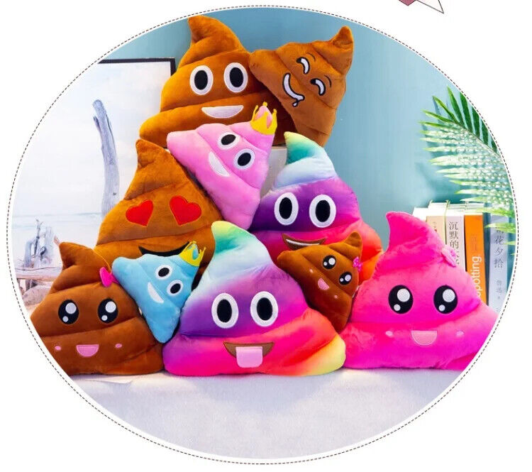 Peluche cacca emoticon poo giocatoli emoji cuscino morbido idea regalo per festa