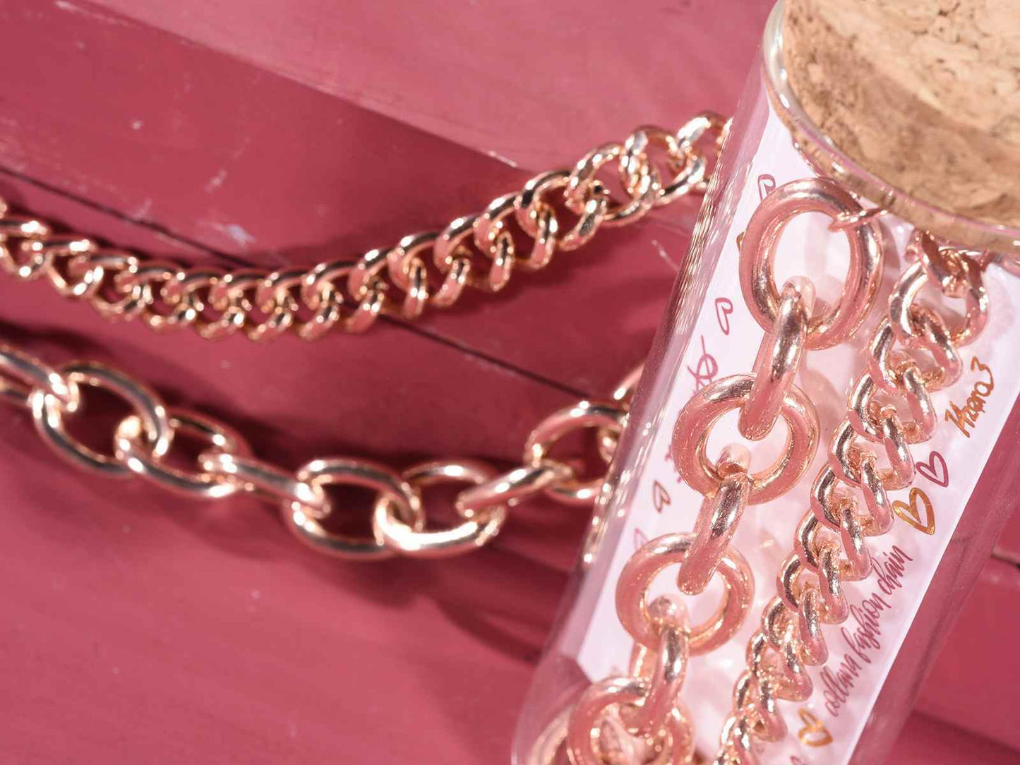 Collana da donna a Catena in provetta di Vetro