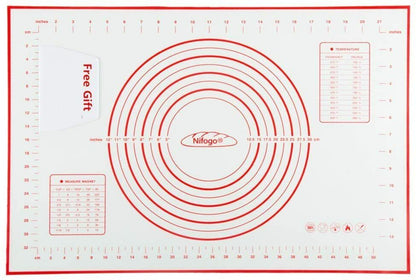 Tappetino in Silicone da forno per Pizza pasta dolci impastare la farina 40x60cm