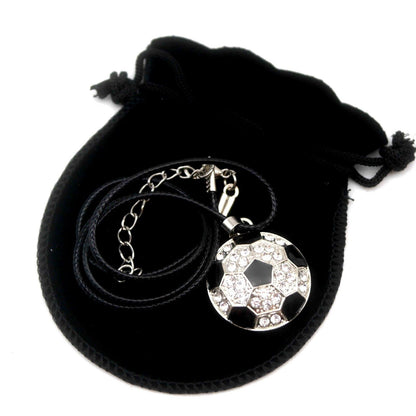 Collana con pendente Ciondolo Soccer Pallone di Calcio Moda UOMO Ultras