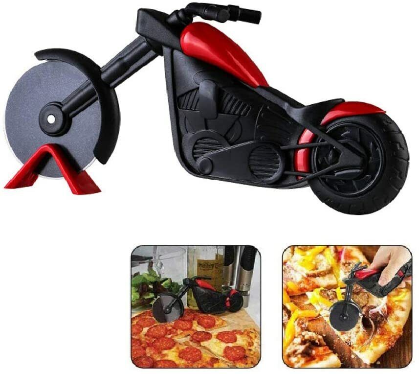 Taglia Pizza rotella forma di MOTO Taglierino Pizze Pizzeria lama 6 cm