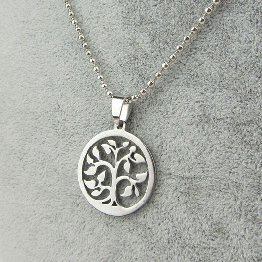 Collana Con Pendente Albero della Vita Color SILVER Charms Portafortuna KEOSS