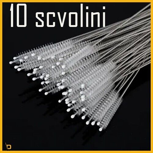 10x Scovolini in Metallo per pulizia Pipe