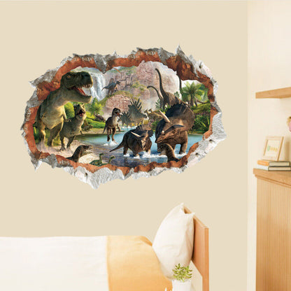 Adesivo Murales da parete Cameretta bambini Dinosauro Jurassic Muro Wall Sticker